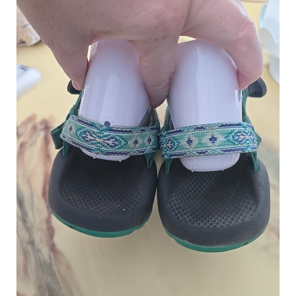 Chaco ZX/2 Green Aztec Toe Loop Outdoor Hiking Trail Sport Sandals Womans Size 8 - Picture 4 of 6